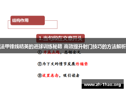 法甲锋线精英的进球训练秘籍 高效提升射门技巧的方法解析